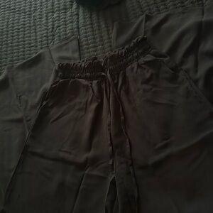 Black Elastic Waist Pants